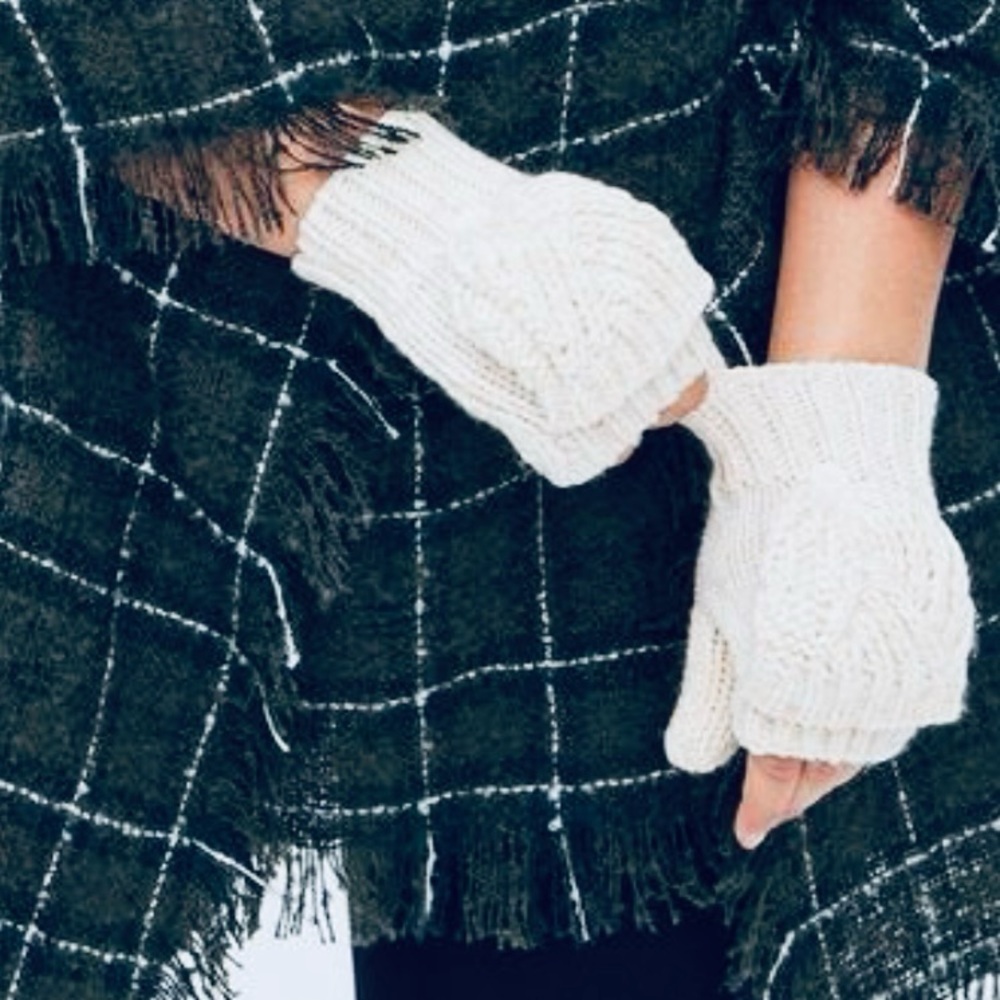Torrid Woven Basketweave Fingerless Gloves